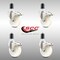 Service Caster 4 Inch 316SS Nylon Wheel Swivel 1-5/8 Inch Expanding Stem Caster Set Lock Brake SCC-SS316TTLEX20S414-NYS-158-4 - alternate 2